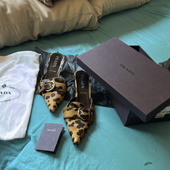 Prada calzature Donna mules leopard print - Picture 9 of 13